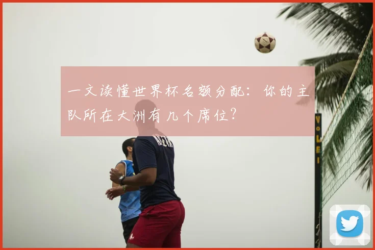一文读懂世界杯名额分配：你的主队所在大洲有几个席位？